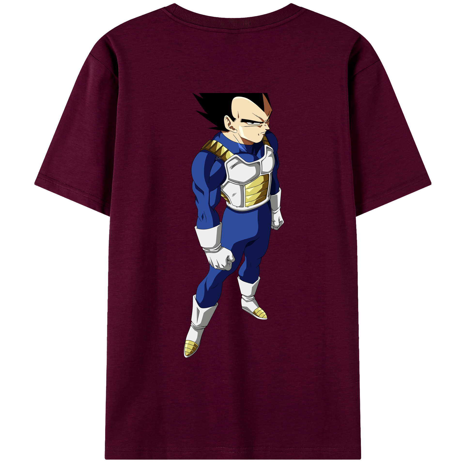 （画像用） ドラゴンボール ベジータ四世（Bejīta Yonsei）DRAGON BALL Vegeta IV レディース半袖Tシャツ(バックプリント)